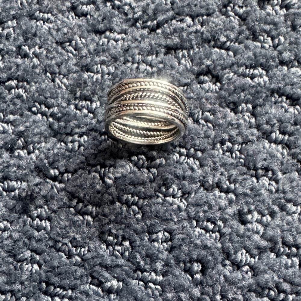 Elegant Silver Braided Ring